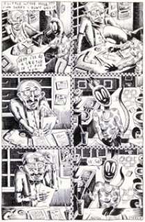 Julie Doucet - Dirty Plotte #2 Monkey and the Living Dead Story Page 3 Original Art (Drawn & Quarterly, 1991).