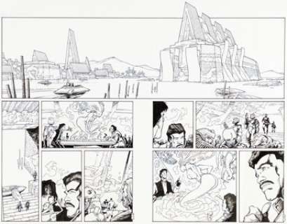 Olivier Vatine and Fred Blanchard - Star Wars: Heir to the Empire #4 Complete 24-Page Story Original Art (Original art Dark Horse, 1996). (Total: 22 Original Art)