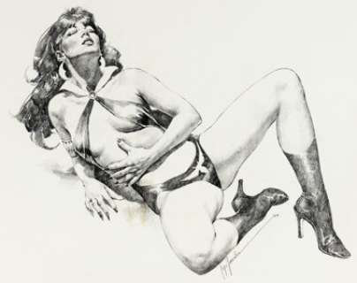 Jose "Pepe" Gonzalez - Vampirella #82 Illustration Original Art (Warren Publishing, 1984).