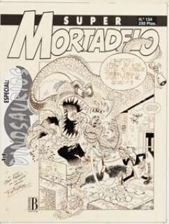 Francisco Ibanez - Super Mortadelo #134 Cover Original Art (Ediciones B, 1992).