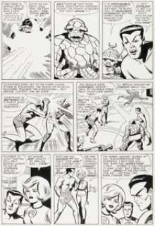 Jack Kirby And George Roussos (As Geo. Bell) | Fantastic Four #27 Story Page 22 Original Art (Marvel, 1964). | Heritage