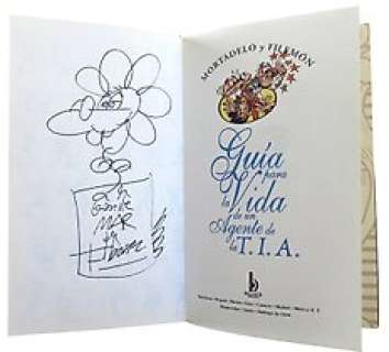 Ibáñez - Francisco Ibáñez - Book Mortadelo y Filemón - with original drawing and dedication by Ibáñez - Signed - Cartonné - (2003)