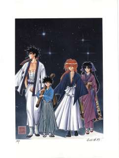 Autographed Color Reproduction Illustration signed by Nobuhiro Watsuki "Rurouni Kenshin Meiji Swordsman Romantic Story" | Mandarake (Big Web)