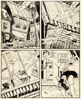 Will Eisner, Jules Feiffer, and Jerry Grandenetti - The Spirit Complete 7-Page Story Original Art dated 7-20-1947 (Register and Tribune Syndicate, 1947). (Total: 7 Original Art)