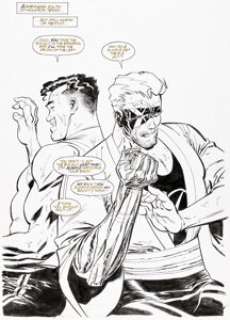 Mike Zeck and Denis Rodier Eliminator #1 Splash Page 1 Original Art (Marvel, 1995).