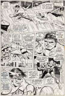 George Tuska and Johnny Craig Iron Man #76 Story Page 13 Hulk Original Art (Marvel, 1969). | Heritage