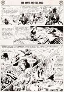 Joe Kubert The Brave and the Bold #42 Hawkman/Hawkgirl Story Page 9 Original Art (DC, 1962).