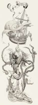 Jeremy Bastian Death Of The Captain Illustration Original Art (2016).