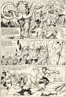 Jack Kirby and Chic Stone The X-Men #10 Story Page 18 Ka-Zar Original Art (Marvel, 1965).