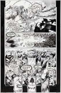 Adam Kubert and Bill Reinhold Ghost Rider / Blaze: Spirits of Vengeance #5 Story Page 20 Spider-Man and Venom Original Art (Marvel, 1992).