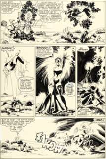 John Byrne and Terry Austin The X-Men #127 Story Page 8 Original Art (Marvel, 1979).