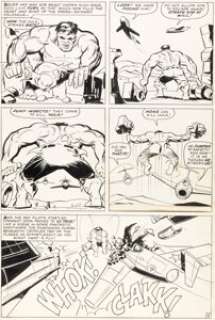 Steve Ditko and Vince Colletta Tales to Astonish #66 Hulk Story Page 9 Original Art (Marvel, 1965). | Heritage