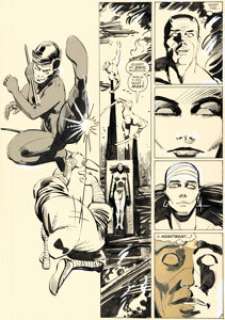 Frank Miller and Klaus Janson Daredevil #190 Story Page 27 Elektra Original Art (Marvel, 1983).
