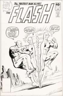 Dick Giordano The Flash #281 Cover Original Art (DC, 1980). (Total: 2 Items)