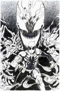 Pere Pérez Carnage #1 Variant Cover Original Art (Marvel, 2024).