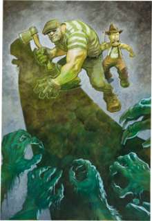 Eric Powell The Goon: Them That Don‘t Stay Dead Trade Paperback Cover Original Art (Dark Horse, 2024).