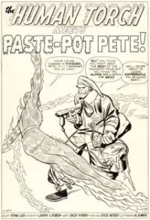 Jack Kirby and Dick Ayers Strange Tales #104 Paste-Pot Pete First Appearance Splash Page 1 Original Art (Marvel, 1962). | Heritage