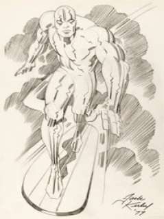 Jack Kirby - Silver Surfer Commission Sketch Original Art (1977). | Heritage