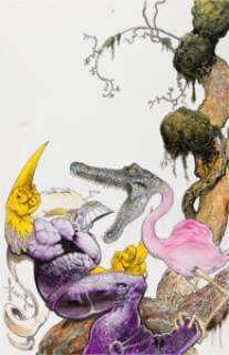 Sam Kieth The Maxx 2022 Calendar Cover Original Art (Clover Press, 2022). (Total: 2 Original Art)