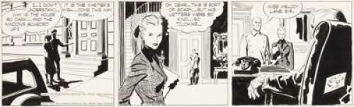 Alex Raymond Rip Kirby #1449 Comic Strip Original Art dated 10-18-50 (King Features Syndicate, 1950). | Heritage