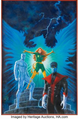 Paul Gulacy Bizarre Adventures #27 X-Men Cover Painting Original Art (Marvel, 1981). | Heritage