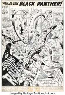 Billy Graham Jungle Action #17 Splash Page 1 Original Art (Marvel, 1975).