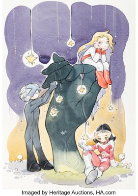 Peach Momoko A.X.E.: Eve of Judgment #1 Variant Cover Original Art (Marvel, 2022) (Total: 2 Items) | Heritage