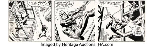 John Romita Sr. The Amazing Spider-Man Daily Comic Strip Original Art dated 9-8-78 (Marvel/Register & Tribune Syndicate Inc., 1978). | Heritage