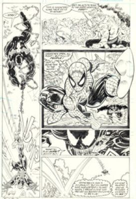 Erik Larsen and Keith Wilson The Amazing Spider-Man #332 Venom Story Page 18 Original Art (Marvel, 1990). | Heritage