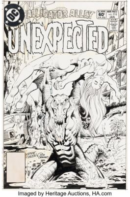 Ernie Colón and Dick Giordano The Unexpected #218 Cover Original Art (DC, 1982).