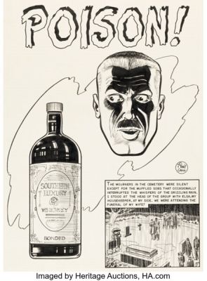 Johnny Craig Crime SuspenStories #3 "Poison!" Complete 8-Page Story Original Art (EC, 1951). (Total: 8 Original Art)