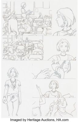 Joshua Middleton NYX #1 Kiden Nixon First Appearance Issue Story Page 19 Original Art (Marvel, 2003). | Heritage
