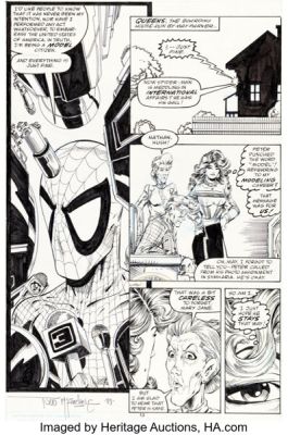 Todd McFarlane The Amazing Spider-Man #323 Story Page 9 Original Art (Marvel, 1989). | Heritage