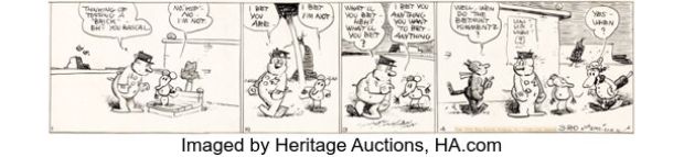 George Herriman Krazy Kat Daily Comic Strip Original Art dated 3-20-39 (King Features Syndicate, 1939). | Heritage