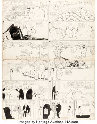 Winsor McCay Little Nemo in Slumberland Sunday Comic Strip Original Art dated 4-11-09 (New York Herald, 1909). | Heritage