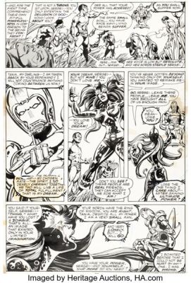 Carmine Infantino and Klaus Janson The Defenders #55 Story Page 15 Original Art (Marvel, 1978). | Heritage