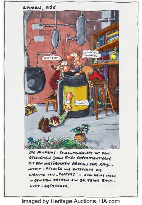 Ralf König - Conrad et Paul Illustration Original Art (Undated).