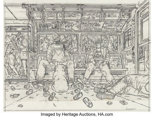 Geof Darrow Transmetropolitan Preliminary Original Art (c. 1997-2000). | Heritage