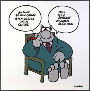 Geluck | Acrylique sur toile représentant le chat assis… | Millon