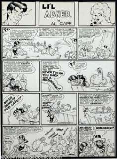 Al Capp - Lil’ Abner Sunday Comic Strip Original Art, dated 6-12-49 (United Feature Syndicate, 1949). Those - | Heritage