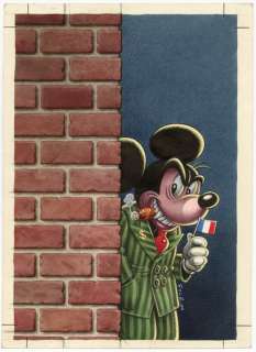 Solé, Jean | Solé, Jean - Dessin original couleur - Couverture - Mickey l’arnaque - (1988) | Catawiki