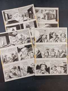 Letteri, Guglielmo | Letteri, Guglielmo - 4x Tavole Originali Tex Gigante n. 336 | Catawiki