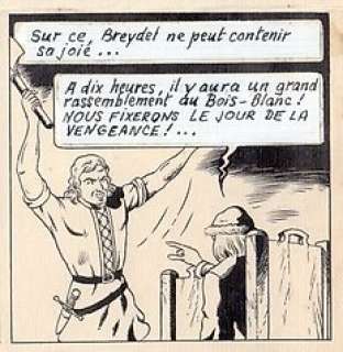 De Moor, Bob - 1 Page originale + album de luxe - De Leeuw van Vlaanderen / Le Lion de Flandre - (p.41) - 1949 | Catawiki