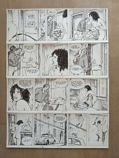 Manara, Milo - 1 Page originale (4 bandes) - Giuseppe Bergman - Le Avventure Africane di... (1) | Catawiki