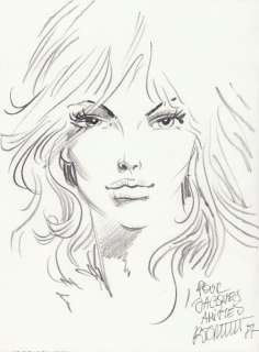 Rosinski. Dessin original dédicacé Thorgal | BDEnchères