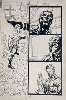 Fernando Dagnino (Blue Lines) & Raül Fernández (Inker) - 1 Original page - Justice League of America - Justice League: Generation Lost #21 Page 08