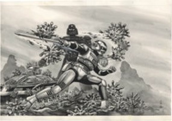 Masami Watanabe Hand-Drawn Illustration "Kyojuu Tokusou Juspion" | Mandarake (Big Web)