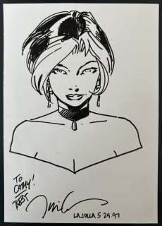 Lee, Jim - 1 Original drawing - Gen 13 - Roxy Head Sketch - 1997 | Catawiki