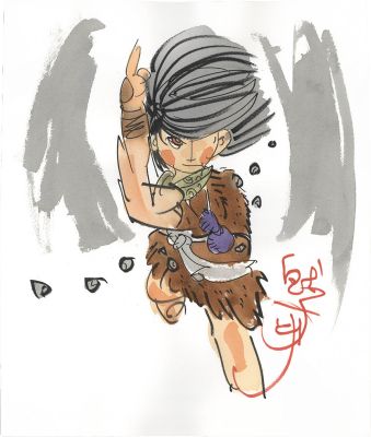 A Hand-Drawn Color Illustration of "Watari" by Sanpei Shirato. | Mandarake (Big Web)