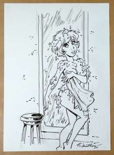 Walthéry, François - 1 Original drawing - Natacha - La douche - 2020 | Catawiki